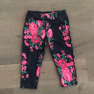 Medium Albion floral work out cropped leggings